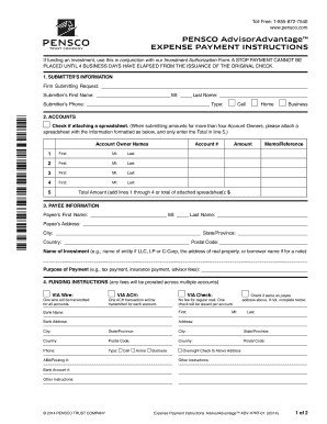 Expense Payment Instructions