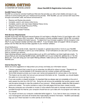 NextMD Patient Portal Registration Instructions