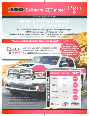 IKO Roofing Rebate Form 2016