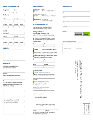 Swedish Train and Bus Delay Compensation Form
