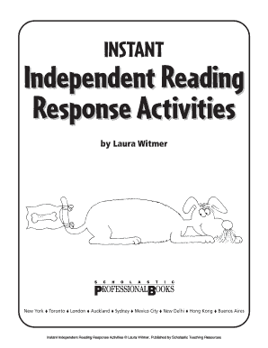 Reading Response Activities