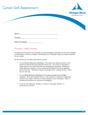 Career Self-Assessment Form