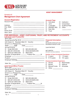 Asset Management Client Agreement