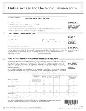 User ID and Electronic Delivery Request Form