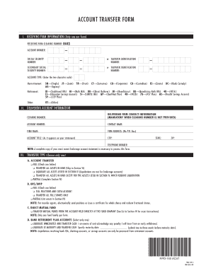 Account Transfer Form