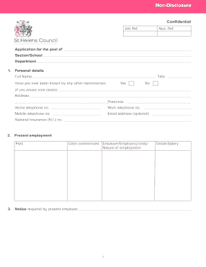 Job Application Form