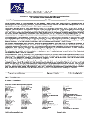 Authorization for Release of Health-Related Information