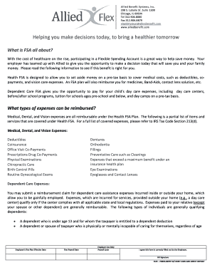 Flexible Spending Account Enrollment Form