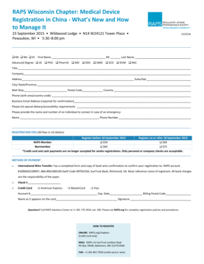 Motion reinforcement worksheet - RAPS Wisconsin Chapter Medical Device Registration in - raps