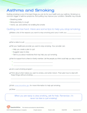 Asthma and Smoking Quit Guide
