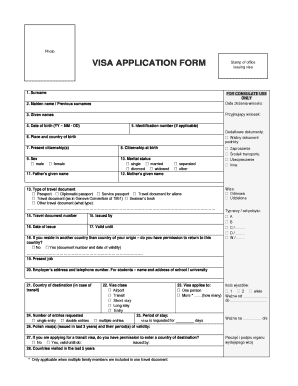 Poland Visa Application Form
