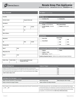 Nevada Group Plan Application