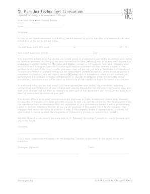 New Hire Probation Period Notice