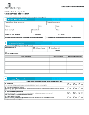 Roth IRA Conversion Form