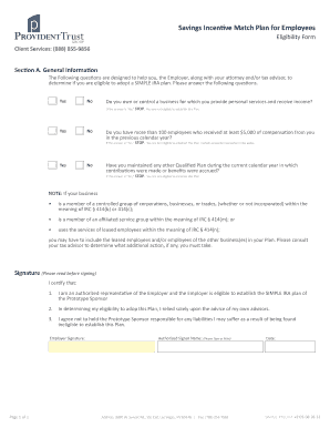Savings Incentive Match Plan for Employees Adoption Agreement