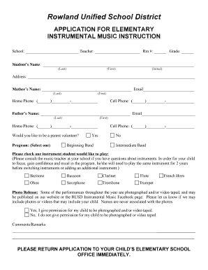 Elementary Instrumental Music Instruction Application