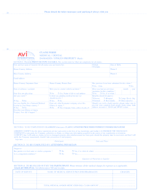 Medical/Dental Claim Form