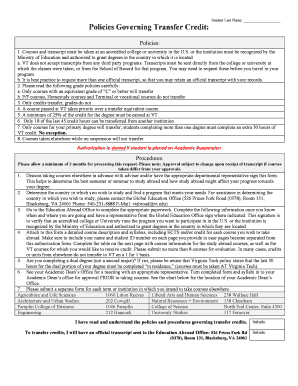 Authorization to Take Courses Outside the US