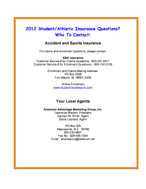Student/Athlete Accident Claim Form