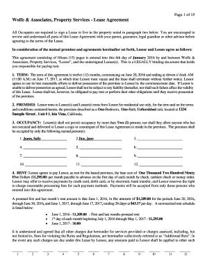 California Residential Lease Agreement