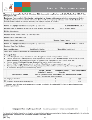 The Hartford Personal Health Application