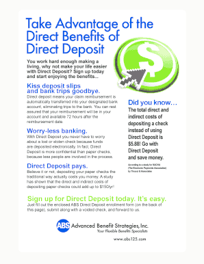 Direct Deposit Authorization Form