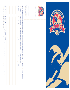 Minor League Baseball Alumni Association Membership Application