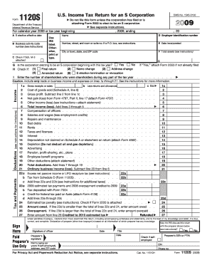 US Federal S Corporation Tax Return