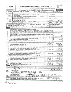 Form 990 Return of Organization Exempt From Income Tax