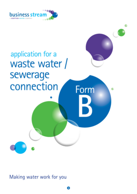 Waste Water Sewerage Connection Application Form