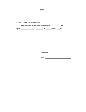 Court Hearing Notice