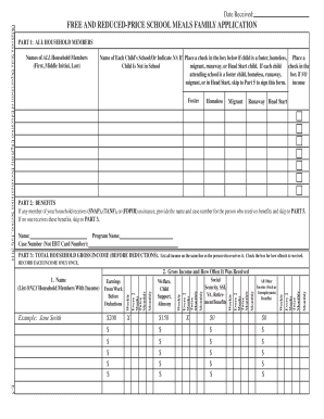 Oklahoma Free and Reduced-Price School Meals Application