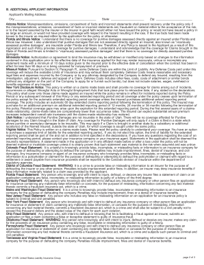 Community Association Professional Liability Application
