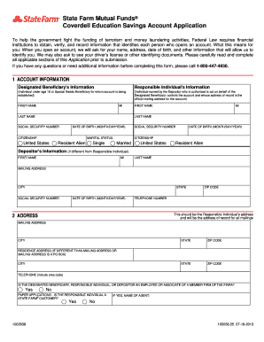 Coverdell Education Savings Account Application