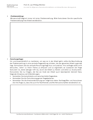 Forschungsantrag Vorlage