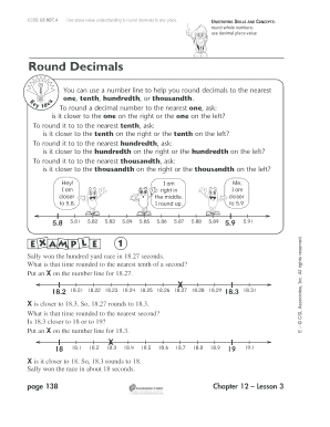 Math Rounding Decimals Worksheet