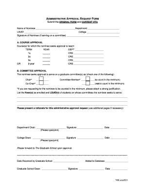 Hc2 application form pdf - Administrative Approval Request Form - sites01 lsu