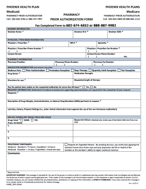 Pharmacy Prior Authorization Form