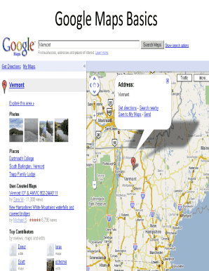 Fillable Online Google Maps Basics Fax Email Print - pdfFiller