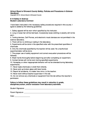 Student Laboratory Safety Contract