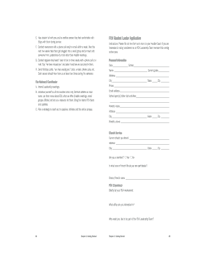 FCA Student Leader Application