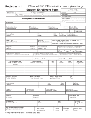 Student Enrollment Form