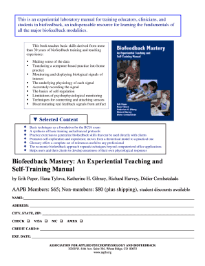 Biofeedback Mastery Training Manual