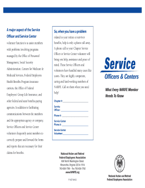 NARFE Service Officer Assistance Form