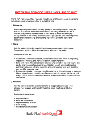 Tobacco Cessation Motivation Guide