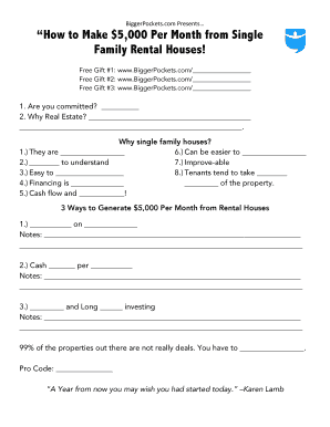 Single Family Rental House Investment Guide