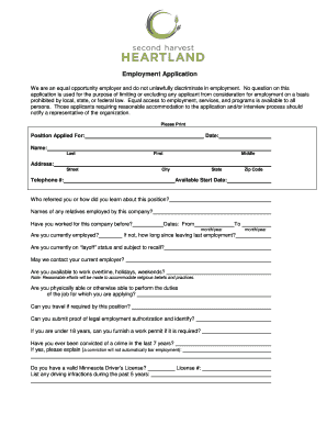 Employment Application Form