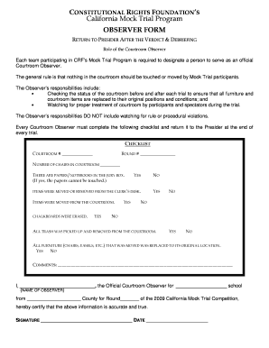 Application letter sample for mock job interview - CONSTITUTIONAL RIGHTS FOUNDATION S California Mock Trial - acoe