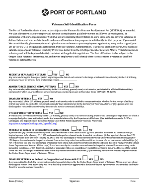 Veterans Self-Identification Form