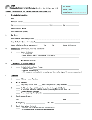 2015 Graduate Employment Survey